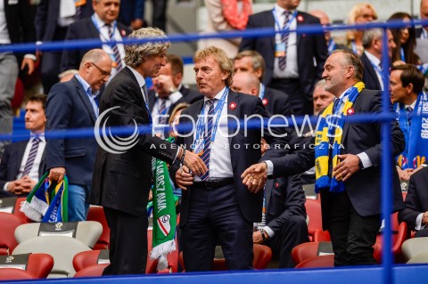  02.05.2018 WARSZAWA<br />
PILKA NOZNA - FINAL PUCHARU POLSKI PZPN 2017/2018<br />
FOOTBALL - PZPN POLISH CUP FINAL 2017/2018<br />
MECZ ARKA GDYNIA - LEGIA WARSZAWA<br />
N/Z DARIUSZ MIODUSKI ZBIGNIEW BONIEK WOJCIECH SZCZUREK<br />
 