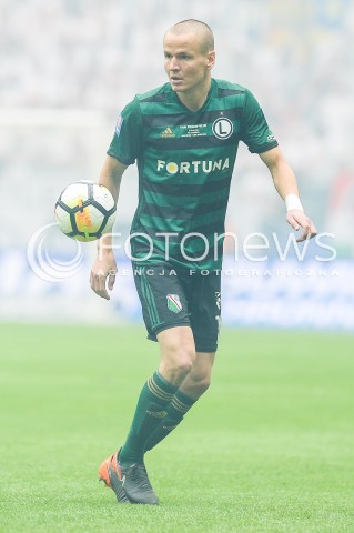  02.05.2018 WARSZAWA<br />
PILKA NOZNA - FINAL PUCHARU POLSKI PZPN 2017/2018<br />
FOOTBALL - PZPN POLISH CUP FINAL 2017/2018<br />
MECZ ARKA GDYNIA - LEGIA WARSZAWA<br />
N/Z ADAM HLOUSEK<br />
 