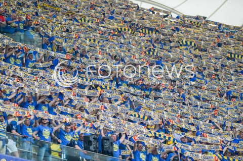  02.05.2018 WARSZAWA<br />PILKA NOZNA - FINAL PUCHARU POLSKI PZPN 2017/2018<br />FOOTBALL - PZPN POLISH CUP FINAL 2017/2018<br />MECZ ARKA GDYNIA - LEGIA WARSZAWA<br />N/Z OPRAWA ARKA GDYNIA SZALIKI<br /> 