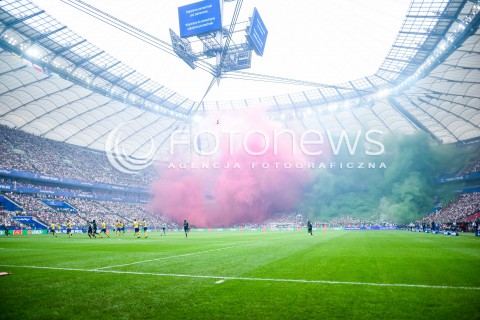  02.05.2018 WARSZAWA<br />
PILKA NOZNA - FINAL PUCHARU POLSKI PZPN 2017/2018<br />
FOOTBALL - PZPN POLISH CUP FINAL 2017/2018<br />
MECZ ARKA GDYNIA - LEGIA WARSZAWA<br />
N/Z OPRAWA LEGIA WARSZAWA RACE<br />
 