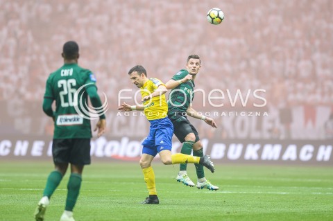  02.05.2018 WARSZAWA<br />
PILKA NOZNA - FINAL PUCHARU POLSKI PZPN 2017/2018<br />
FOOTBALL - PZPN POLISH CUP FINAL 2017/2018<br />
MECZ ARKA GDYNIA - LEGIA WARSZAWA<br />
N/Z ANDRIJ BOGDANOV CHRIS PHILIPPS<br />
 