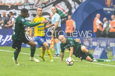  02.05.2018 WARSZAWA<br />
PILKA NOZNA - FINAL PUCHARU POLSKI PZPN 2017/2018<br />
FOOTBALL - PZPN POLISH CUP FINAL 2017/2018<br />
MECZ ARKA GDYNIA - LEGIA WARSZAWA<br />
N/Z CARLOS DIAS MARCUS DA SILVA MICHAL PAZDAN<br />
 