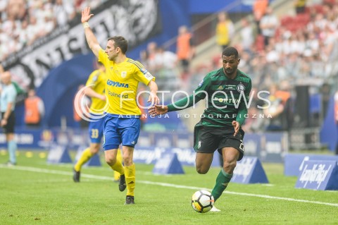  02.05.2018 WARSZAWA<br />
PILKA NOZNA - FINAL PUCHARU POLSKI PZPN 2017/2018<br />
FOOTBALL - PZPN POLISH CUP FINAL 2017/2018<br />
MECZ ARKA GDYNIA - LEGIA WARSZAWA<br />
N/Z ANDRIJ BOGDANOV CARLOS DIAS<br />
 