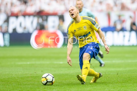  02.05.2018 WARSZAWA<br />
PILKA NOZNA - FINAL PUCHARU POLSKI PZPN 2017/2018<br />
FOOTBALL - PZPN POLISH CUP FINAL 2017/2018<br />
MECZ ARKA GDYNIA - LEGIA WARSZAWA<br />
N/Z RAFAL SIEMASZKO EMOCJE<br />
 