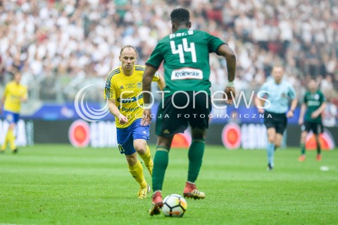  02.05.2018 WARSZAWA<br />PILKA NOZNA - FINAL PUCHARU POLSKI PZPN 2017/2018<br />FOOTBALL - PZPN POLISH CUP FINAL 2017/2018<br />MECZ ARKA GDYNIA - LEGIA WARSZAWA<br />N/Z RAFAL SIEMASZKO WILLIAM REMY<br /> 