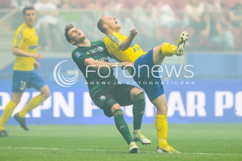  02.05.2018 WARSZAWA<br />PILKA NOZNA - FINAL PUCHARU POLSKI PZPN 2017/2018<br />FOOTBALL - PZPN POLISH CUP FINAL 2017/2018<br />MECZ ARKA GDYNIA - LEGIA WARSZAWA<br />N/Z CHRIS PHILIPPS RAFAL SIEMASZKO<br /> 