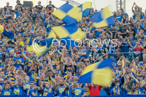  02.05.2018 WARSZAWA<br />PILKA NOZNA - FINAL PUCHARU POLSKI PZPN 2017/2018<br />FOOTBALL - PZPN POLISH CUP FINAL 2017/2018<br />MECZ ARKA GDYNIA - LEGIA WARSZAWA<br />N/Z KIBICE ARKI GDYNIA OPRAWA<br /> 