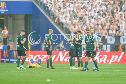  02.05.2018 WARSZAWA<br />PILKA NOZNA - FINAL PUCHARU POLSKI PZPN 2017/2018<br />FOOTBALL - PZPN POLISH CUP FINAL 2017/2018<br />MECZ ARKA GDYNIA - LEGIA WARSZAWA<br />N/Z LEGIA WARSZAWA ZWYCIEZCA PUCHARU POLSKI RADOSC<br /> 