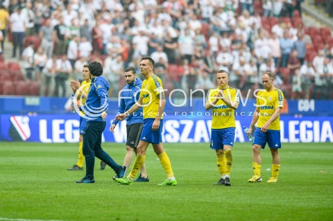  02.05.2018 WARSZAWA<br />PILKA NOZNA - FINAL PUCHARU POLSKI PZPN 2017/2018<br />FOOTBALL - PZPN POLISH CUP FINAL 2017/2018<br />MECZ ARKA GDYNIA - LEGIA WARSZAWA<br />N/Z ARKA GDYNIA PRZEGRYWA WALKE O PUCHAR POLSKI DAWID SOLDECKI MICHAL NALEPA RAFAL SIEMASZKO ENRIQUE ESQUEDA LUKA ZARANDIA<br /> 