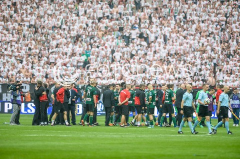  02.05.2018 WARSZAWA<br />PILKA NOZNA - FINAL PUCHARU POLSKI PZPN 2017/2018<br />FOOTBALL - PZPN POLISH CUP FINAL 2017/2018<br />MECZ ARKA GDYNIA - LEGIA WARSZAWA<br />N/Z LEGIA WARSZAWA ZWYCIEZCA PUCHARU POLSKI RADOSC<br /> 