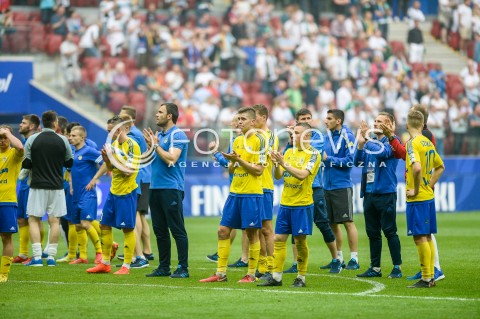  02.05.2018 WARSZAWA<br />PILKA NOZNA - FINAL PUCHARU POLSKI PZPN 2017/2018<br />FOOTBALL - PZPN POLISH CUP FINAL 2017/2018<br />MECZ ARKA GDYNIA - LEGIA WARSZAWA<br />N/Z ARKA GDYNIA PRZEGRYWA W FINALE PUCHARU POLSKI SMUTEK ZAL PRZEGRANA<br /> 