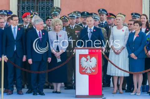  03.05.2018 WARSZAWA <br />OBCHODY SWIETA NARODOWEGO 3 MAJA <br />N/Z MATEUSZ MORAWIECKI STANISLAW KARCZEWSKI PREZYDENT RP ANDRZEJ DUDA AGATA KORNHAUSER DUDA KRZYSZTOF SZCZERSKI<br /> 