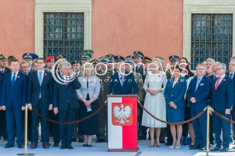  03.05.2018 WARSZAWA <br />OBCHODY SWIETA NARODOWEGO 3 MAJA <br />N/Z MARIUSZ BLASZCZAK MATEUSZ MORAWIECKI STANISLAW KARCZEWSKI PREZYDENT RP ANDRZEJ DUDA AGATA KORNHAUSER DUDA KRZYSZTOF SZCZERSKI<br /> 