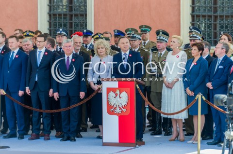  03.05.2018 WARSZAWA <br />OBCHODY SWIETA NARODOWEGO 3 MAJA <br />N/Z MARIUSZ BLASZCZAK MATEUSZ MORAWIECKI STANISLAW KARCZEWSKI PREZYDENT RP ANDRZEJ DUDA AGATA KORNHAUSER DUDA KRZYSZTOF SZCZERSKI<br /> 