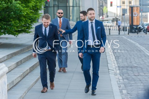  04.05.2018 WARSZAWA<br />KONFERENCJA PATRYKA JAKIEGO NA TEMAT ZNAKU DROGOWEGO<br />N/Z PATRYK JAKI<br /> 