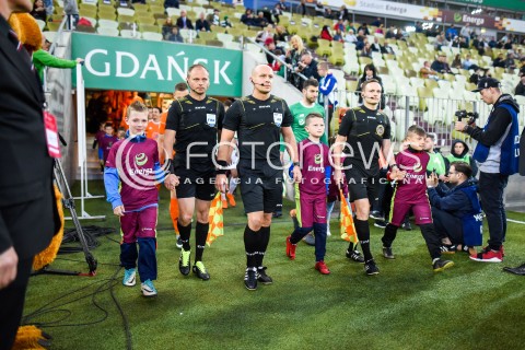  04.05.2018 GDANSK<br />PILKA NOZNA - EKSTRAKLASA SEZON 2017/2018<br />MECZ LECHIA GDANSK - BRUK BET TERMALICA NIECIECZA<br />N/Z SZYMON MARCINIAK<br /> 