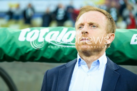  04.05.2018 GDANSK<br />PILKA NOZNA - EKSTRAKLASA SEZON 2017/2018<br />MECZ LECHIA GDANSK - BRUK BET TERMALICA NIECIECZA<br />N/Z TRENER PIOTR STOKOWIEC PORTRET<br /> 