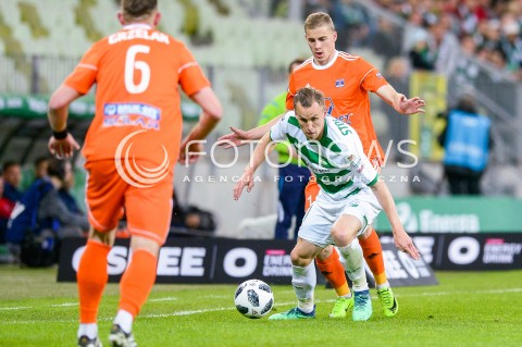  04.05.2018 GDANSK<br />PILKA NOZNA - EKSTRAKLASA SEZON 2017/2018<br />MECZ LECHIA GDANSK - BRUK BET TERMALICA NIECIECZA<br />N/Z PAWEL STOLARSKI<br /> 