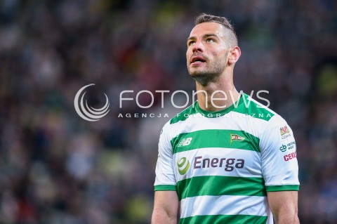  04.05.2018 GDANSK<br />PILKA NOZNA - EKSTRAKLASA SEZON 2017/2018<br />MECZ LECHIA GDANSK - BRUK BET TERMALICA NIECIECZA<br />N/Z SIMEON SLAWCZEW PORTRET<br /> 