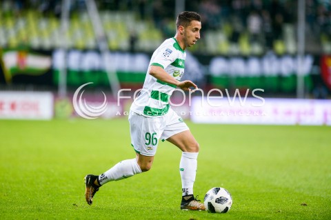  04.05.2018 GDANSK<br />PILKA NOZNA - EKSTRAKLASA SEZON 2017/2018<br />MECZ LECHIA GDANSK - BRUK BET TERMALICA NIECIECZA<br />N/Z JOAO OLIVEIRA SYLWETKA<br /> 