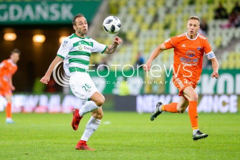 04.05.2018 GDANSK<br />PILKA NOZNA - EKSTRAKLASA SEZON 2017/2018<br />MECZ LECHIA GDANSK - BRUK BET TERMALICA NIECIECZA<br />N/Z FLAVIO PAIXAO<br /> 