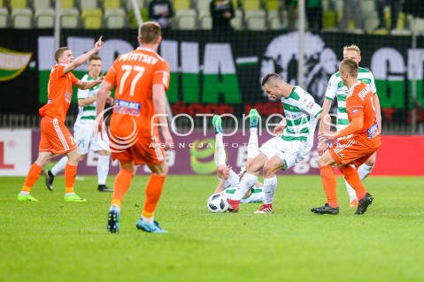 04.05.2018 GDANSK<br />PILKA NOZNA - EKSTRAKLASA SEZON 2017/2018<br />MECZ LECHIA GDANSK - BRUK BET TERMALICA NIECIECZA<br />N/Z SIMEON SLAWCZEW<br /> 