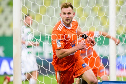  04.05.2018 GDANSK<br />PILKA NOZNA - EKSTRAKLASA SEZON 2017/2018<br />MECZ LECHIA GDANSK - BRUK BET TERMALICA NIECIECZA<br />N/Z RAFAL GRZELAK NIEUZNANA BRAMKA<br /> 