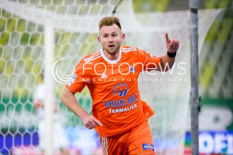  04.05.2018 GDANSK<br />PILKA NOZNA - EKSTRAKLASA SEZON 2017/2018<br />MECZ LECHIA GDANSK - BRUK BET TERMALICA NIECIECZA<br />N/Z RAFAL GRZELAK NIEUZNANA BRAMKA<br /> 