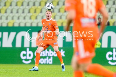  04.05.2018 GDANSK<br />PILKA NOZNA - EKSTRAKLASA SEZON 2017/2018<br />MECZ LECHIA GDANSK - BRUK BET TERMALICA NIECIECZA<br />N/Z ARTEM PUTIWCEW SYLWETKA<br /> 