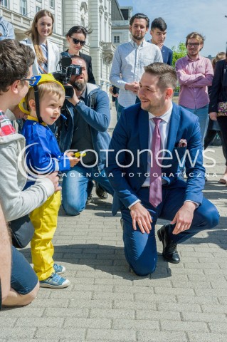  05.05.2018 WARSZAWA<br />KONFERENCJA PATRYKA JAKIEGO NA TEMAT PARKINGOW I ZOBOWIAZAN WYBORCZYCH<br />N/Z PATRYK JAKI<br /> 