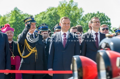 05.05.2018 WARSZAWA<br />DZIEN STRAZAKA<br />N/Z ANDRZEJ DUDA KOMENDANT LESZEK SUSKI MATEUSZ MORAWIECKI<br /> 