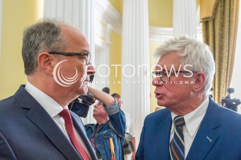  07.05.2018 WARSZAWA<br />INAUGURACYJNE SPOTKANIE SPOLECZNEGO KOMITETU LEWICY OBCHODOW 100 LECIA ODZYSKANIA NIEPODLEGLOSCI<br />N/Z WLODZIMIERZ CZARZASTY ANDRZEJ CELINSKI<br /> 