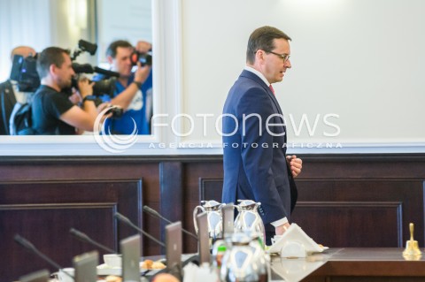  08.05.2018 WARSZAWA<br />POSIEDZENIE RADY MINISTROW<br />N/Z PREMIER MATEUSZ MORAWIECKI<br /> 