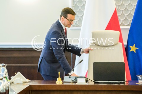  08.05.2018 WARSZAWA<br />POSIEDZENIE RADY MINISTROW<br />N/Z PREMIER MATEUSZ MORAWIECKI<br /> 