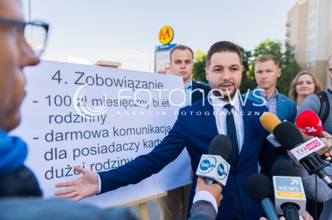  09.05.2018 WARSZAWA <br />KONFERENCJA PATRYKA JAKIEGO DOTYCZACA KOMUNIKACJI MIEJSKIEJ W WARSZAWIE<br />N/Z PATRYK JAKI<br /> 