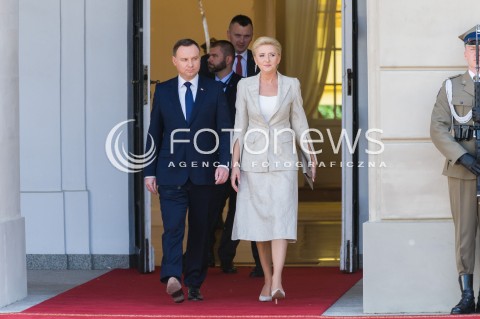  10.05.2018 WARSZAWA<br />WIZYTA PREZYDENTA REPUBLIKI CZESKIEJ<br />N/Z PREZYDENT RP ANDRZEJ DUDA AGATA KORNHAUSER DUDA<br /> 