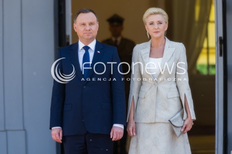  10.05.2018 WARSZAWA<br />WIZYTA PREZYDENTA REPUBLIKI CZESKIEJ<br />N/Z PREZYDENT RP ANDRZEJ DUDA AGATA KORNHAUSER DUDA<br /> 