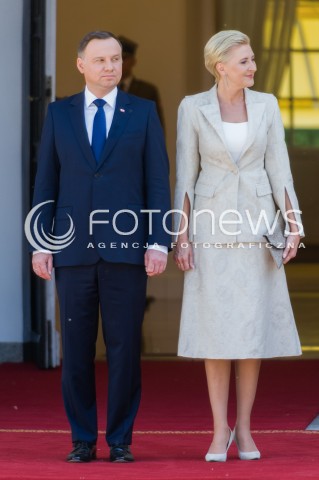  10.05.2018 WARSZAWA<br />WIZYTA PREZYDENTA REPUBLIKI CZESKIEJ<br />N/Z PREZYDENT RP ANDRZEJ DUDA AGATA KORNHAUSER DUDA<br /> 