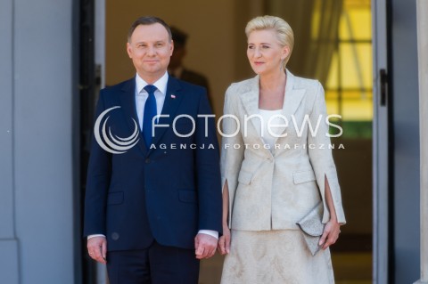  10.05.2018 WARSZAWA<br />WIZYTA PREZYDENTA REPUBLIKI CZESKIEJ<br />N/Z PREZYDENT RP ANDRZEJ DUDA AGATA KORNHAUSER DUDA<br /> 