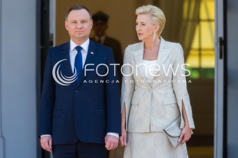  10.05.2018 WARSZAWA<br />WIZYTA PREZYDENTA REPUBLIKI CZESKIEJ<br />N/Z PREZYDENT RP ANDRZEJ DUDA AGATA KORNHAUSER DUDA<br /> 