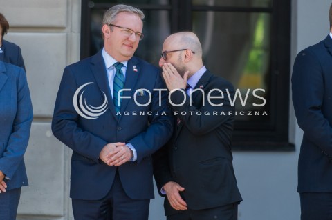  10.05.2018 WARSZAWA<br />WIZYTA PREZYDENTA REPUBLIKI CZESKIEJ<br />N/Z KRZYSZTOF SZCZERSKI KRZYSZTOF LAPINSKI<br /> 