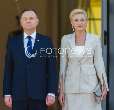  10.05.2018 WARSZAWA<br />WIZYTA PREZYDENTA REPUBLIKI CZESKIEJ<br />N/Z PREZYDENT RP ANDRZEJ DUDA AGATA KORNHAUSER DUDA<br /> 
