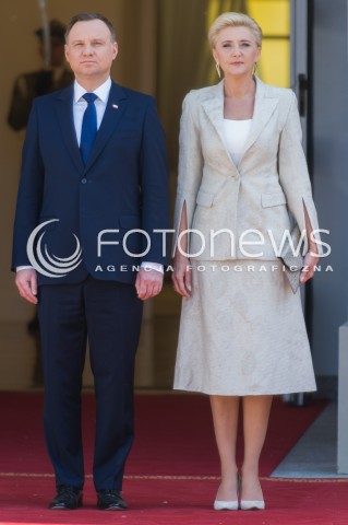  10.05.2018 WARSZAWA<br />WIZYTA PREZYDENTA REPUBLIKI CZESKIEJ<br />N/Z PREZYDENT RP ANDRZEJ DUDA AGATA KORNHAUSER DUDA<br /> 