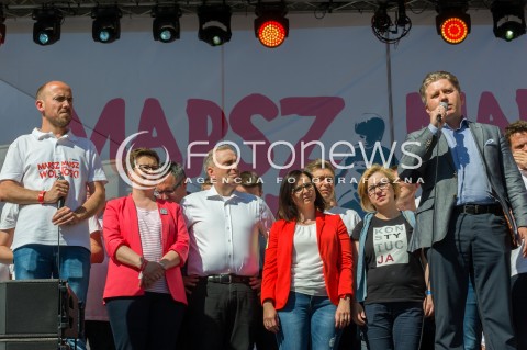  12.05.2018 WARSZAWA<br />MARSZ WOLNOSCI<br />N/Z KATARZYNA LUBNAUER GRZEGORZ SCHETYNA KAMILA GASIUK PIHOWICZ BORYS BUDKA MARCIN MATCZAK<br /> 