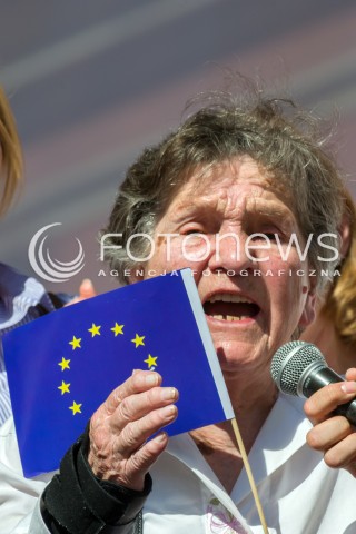  12.05.2018 WARSZAWA<br />MARSZ WOLNOSCI<br />N/Z WANDA TRACZYK STAWSKA<br /> 