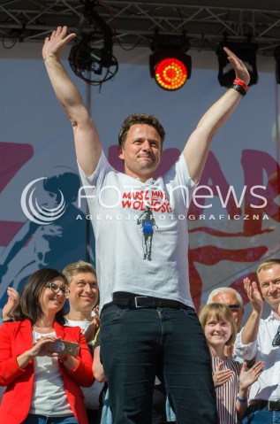  12.05.2018 WARSZAWA<br />MARSZ WOLNOSCI<br />N/Z RAFAL TRZASKOWSKI<br /> 