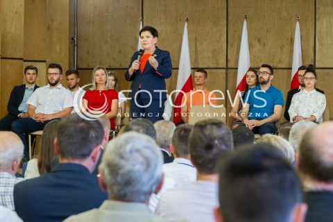  12.05.2018 BOGUCHWALA <br />SPOTKANIE WICEPREMIER BEATY SZYDLO Z MIESZKANCAMI BOGUCHWALY <br />N/Z BEATA SZYDLO <br /> 