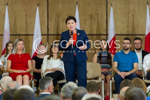  12.05.2018 BOGUCHWALA <br />SPOTKANIE WICEPREMIER BEATY SZYDLO Z MIESZKANCAMI BOGUCHWALY <br />N/Z BEATA SZYDLO <br /> 