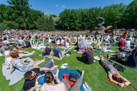  13.05.2018 WARSZAWA<br />ROZPOCZECIE 59. SEZONU KONCERTOW CHOPINOWSKICH W LAZIENKACH KROLEWSKICH<br />N/Z WIDZOWIE KONCERTU INAUGURACYJNEGO<br /> 