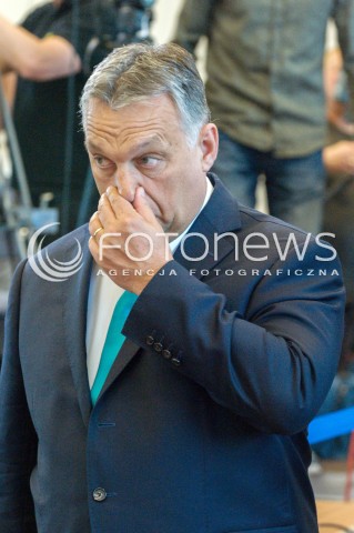  14.05.2018 WARSZAWA <br />WIZYTA PREMIERA WEGIER VIKTORA ORBANA W POLSCE <br />KONFERENCJA PREZESA RADY MINISTROW MATEUSZA MORAWIECKIEGO I PREMIERA WEGIER VIKTORA ORBANA<br />N/Z VIKTOR ORBAN<br /> 